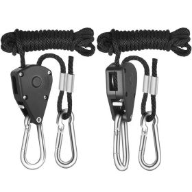 Cargo Binding Rope, 1-8 Inch 6-foot Long Heavy-duty Adjustable Rope Ratchet Cargo Binding Rope  150 Pound Load-bearing Capacity With Snap Ring Bu (Option: Default)